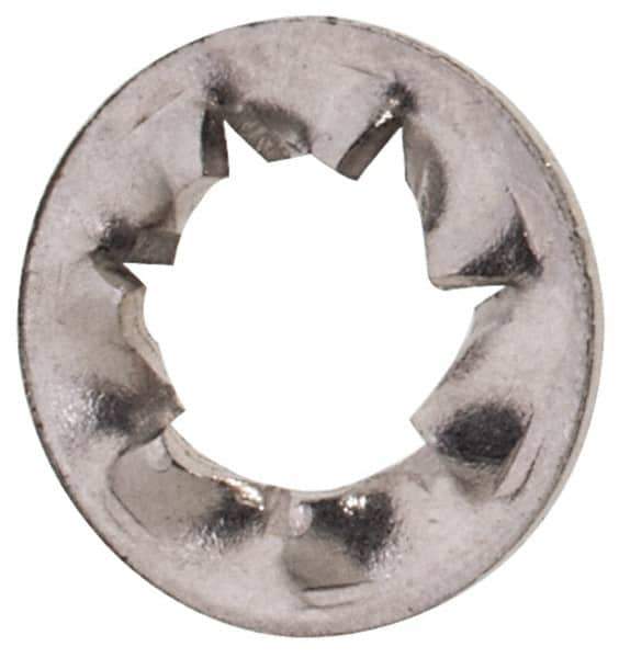 Value Collection - M2.5 Screw, 2.7mm ID, Stainless Steel Internal Tooth Lock Washer - 5.5mm OD, Uncoated, Grade 18-8 & Austenitic A2 - USA Tool & Supply