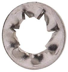 Value Collection - M2.5 Screw, 2.7mm ID, Stainless Steel Internal Tooth Lock Washer - 5.5mm OD, Uncoated, Grade 18-8 & Austenitic A2 - USA Tool & Supply