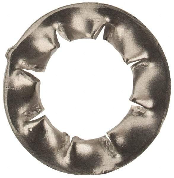 Value Collection - M5 Screw, 5.3mm ID, Stainless Steel Internal Tooth Lock Washer - 10mm OD, Uncoated, Grade 18-8 & Austenitic A2 - USA Tool & Supply