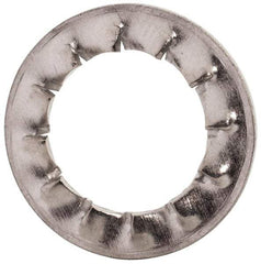 Value Collection - M12 Screw, 13mm ID, Stainless Steel Internal Tooth Lock Washer - 20.5mm OD, Uncoated, Grade 18-8 & Austenitic A2 - USA Tool & Supply
