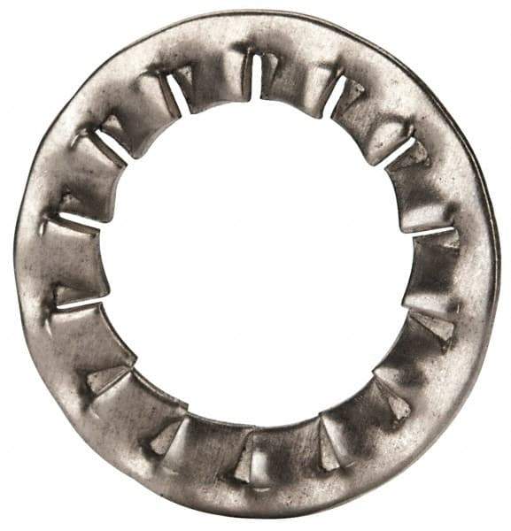 Value Collection - M14 Screw, 15mm ID, Stainless Steel Internal Tooth Lock Washer - 24mm OD, Uncoated, Grade 18-8 & Austenitic A2 - USA Tool & Supply