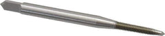 OSG - M2.5x0.45 Metric Coarse, 2 Flute, Bright Finish, High Speed Steel Spiral Point Tap - Plug Chamfer, Right Hand Thread, 1-13/16" OAL, 1/2" Thread Length, 0.141" Shank Diam, 6H Class of Fit, Series 142 - Exact Industrial Supply