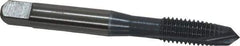 OSG - M8x1.25 Metric Coarse, 2 Flute, elektraLUBE Finish, High Speed Steel Spiral Point Tap - Plug Chamfer, Right Hand Thread, 2-23/32" OAL, 1-1/8" Thread Length, 6H Class of Fit, Series 102M - Exact Industrial Supply