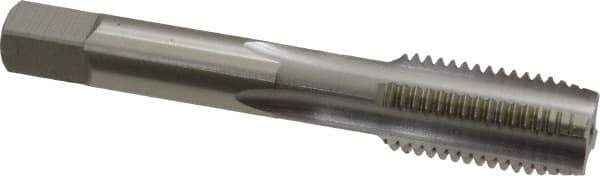 OSG - M16x2.00 Metric Coarse 6H 4 Flute Bright Finish High Speed Steel Straight Flute Standard Hand Tap - Plug, Right Hand Thread, 3-13/16" OAL, 1-13/16" Thread Length, D7 Limit, Oversize - Exact Industrial Supply