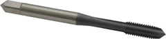 OSG - M5x0.80 Metric Coarse 6H 4 Flute elektraLUBE Finish High Speed Steel Straight Flute Standard Hand Tap - Plug, Right Hand Thread, 2-3/8" OAL, 7/8" Thread Length, D4 Limit - Exact Industrial Supply