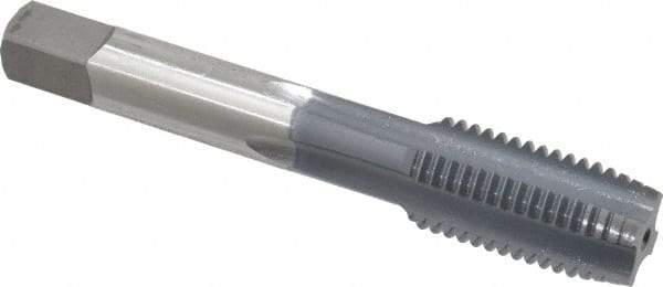 OSG - M16x2.00 Metric Coarse 6H 4 Flute elektraLUBE Finish High Speed Steel Straight Flute Standard Hand Tap - Plug, Right Hand Thread, 3-13/16" OAL, 1-13/16" Thread Length, D7 Limit - Exact Industrial Supply