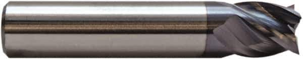 M.A. Ford - 5/32", 3/16" LOC, 3/16" Shank Diam, 2" OAL, 4 Flute, Solid Carbide Square End Mill - Single End, ALtima Finish, 35/38° Helix, Centercutting, Right Hand Cut, Right Hand Flute, Series 177 - USA Tool & Supply