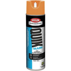 Krylon - 20 fl oz Orange Marking Paint - 664' Coverage at 1" Wide, Water-Based Formula - USA Tool & Supply