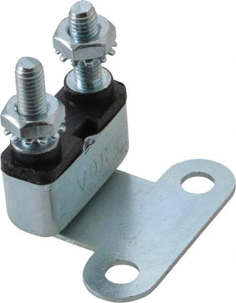 Value Collection - 30 Amp Automotive Heavy Duty Stud Terminal Circuit Breaker - Bracket Mount, 1.09" Long x 0.402" Wide 0.63" High - USA Tool & Supply