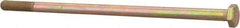 Made in USA - 1/4-28 UNF, 5-1/2" Length Under Head Hex Head Cap Screw - Partially Threaded, Grade 8 Alloy Steel, Zinc Yellow Dichromate Finish, 7/16" Hex - USA Tool & Supply