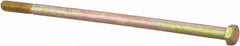 Made in North America - 3/8-16 UNC, 8-1/2" Length Under Head Hex Head Cap Screw - Partially Threaded, Grade 8 Alloy Steel, Zinc Yellow Dichromate Finish, 9/16" Hex - USA Tool & Supply