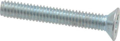 Value Collection - M2.5x0.45 Metric Coarse, 16mm OAL Phillips Drive Machine Screw - Flat Head, Grade 4.8 Steel, Zinc-Plated Finish, Without Washer - USA Tool & Supply