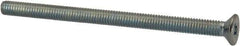 Value Collection - M3x0.50 Metric Coarse, 45mm OAL Phillips Drive Machine Screw - Flat Head, Grade 4.8 Steel, Zinc-Plated Finish, Without Washer - USA Tool & Supply