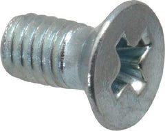 Value Collection - M3x0.50 Metric Coarse, 6mm OAL Phillips Drive Machine Screw - Flat Head, Grade 4.8 Steel, Zinc-Plated Finish, Without Washer - USA Tool & Supply