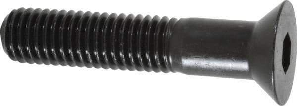 Holo-Krome - 1/2-13 UNC Hex Socket Drive, 82° Flat Screw - Alloy Steel, Black Oxide Finish, Partially Threaded, 2-1/2" OAL - USA Tool & Supply
