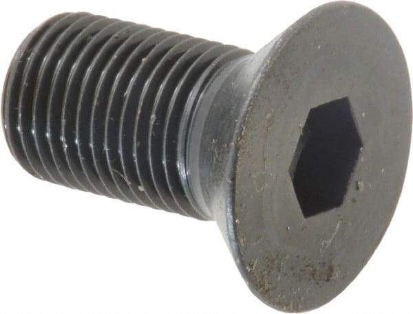 Holo-Krome - 1/2-20 UNF Hex Socket Drive, 82° Flat Screw - Alloy Steel, Black Oxide Finish, Fully Threaded, 1" OAL - USA Tool & Supply