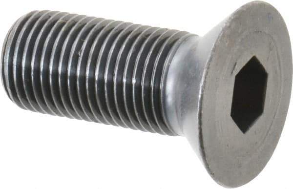 Holo-Krome - 1/2-20 UNF Hex Socket Drive, 82° Flat Screw - Alloy Steel, Black Oxide Finish, Fully Threaded, 1-1/4" OAL - USA Tool & Supply