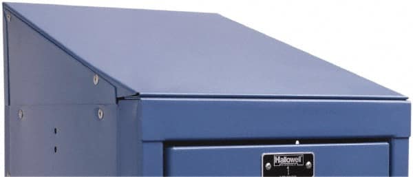 Hallowell - 12" Wide x 5" High x 15" Deep, Locker Slope Top - USA Tool & Supply