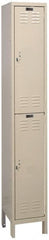 Hallowell - 2 Door, 2 Tier, ValueMax Wardrobe Lockers - USA Tool & Supply
