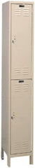 Hallowell - 2 Door, 2 Tier, ValueMax Wardrobe Lockers - USA Tool & Supply