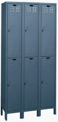 Hallowell - 6 Door, 2 Tier, ValueMax Wardrobe Lockers - USA Tool & Supply