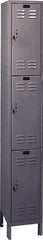 Hallowell - 3 Door, 3 Tier, ValueMax Wardrobe Lockers - USA Tool & Supply