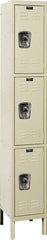 Hallowell - 3 Door, 3 Tier, Ready-Built Wardrobe & Box Lockers - USA Tool & Supply