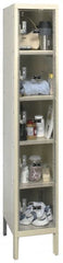 Hallowell - 5 Door, 5 Tier, Safety-View Plus Box Lockers - USA Tool & Supply