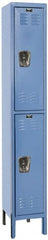Hallowell - 2 Door, 2 Tier, Premium Wardrobe Lockers - USA Tool & Supply