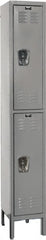 Hallowell - 2 Door, 2 Tier, Premium Wardrobe Lockers - USA Tool & Supply