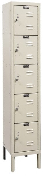 Hallowell - 5 Door, 5 Tier, Premium Box Lockers - USA Tool & Supply