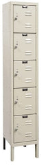 Hallowell - 5 Door, 5 Tier, Premium Box Lockers - USA Tool & Supply