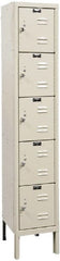 Hallowell - 5 Door, 5 Tier, Premium Box Lockers - USA Tool & Supply