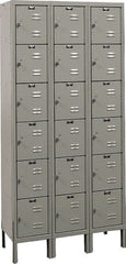 Hallowell - 18 Door, 6 Tier, Premium Box Lockers - USA Tool & Supply