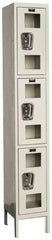 Hallowell - 3 Door, 3 Tier, Safety-View Wardrobe Lockers - USA Tool & Supply
