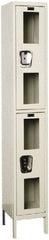 Hallowell - 2 Door, 2 Tier, Safety-View Wardrobe Lockers - USA Tool & Supply