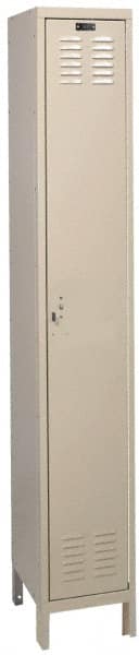Hallowell - 1 Door, 1 Tier, ValueMax Wardrobe Lockers - USA Tool & Supply