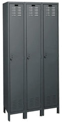 Hallowell - 3 Door, 1 Tier, ValueMax Wardrobe Lockers - USA Tool & Supply