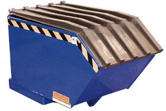 Vestil - Heavy-Duty Virgin Black Polyethylene Self-Dumping Hopper Poly Lid - USA Tool & Supply