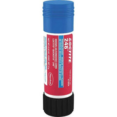 Loctite - 9 g Stick, Blue, Medium Strength Semisolid Threadlocker - Series 248, 24 hr Full Cure Time, Hand Tool, Heat Removal - USA Tool & Supply