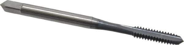 OSG - #6-32 UNC 2 Flute elektraLUBE Finish High Speed Steel Straight Flute Standard Hand Tap - Plug, Right Hand Thread, 2" OAL, 11/16" Thread Length, H1 Limit - Exact Industrial Supply