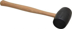 Garland - 1-3/16 Lb Head Rubber Mallet - 15-3/4" OAL, 13-1/2" Long Wood Handle - USA Tool & Supply