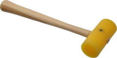 Garland - 1/4 Lb Head Plastic Mallet - 9" OAL, 9-1/4" Long Wood Handle - USA Tool & Supply