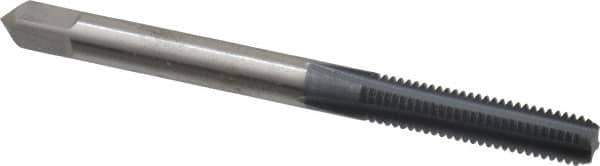 OSG - #10-32 UNF 3B 4 Flute elektraLUBE Finish High Speed Steel Straight Flute Standard Hand Tap - Bottoming, Right Hand Thread, 2-3/8" OAL, 7/8" Thread Length, H2 Limit - USA Tool & Supply