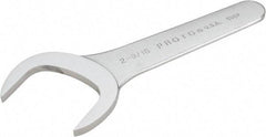 Proto - 2-9/16" Standard Service Open End Wrench - 8-1/2" OAL, Single End, Satin Finish, 30° Head Angle - USA Tool & Supply