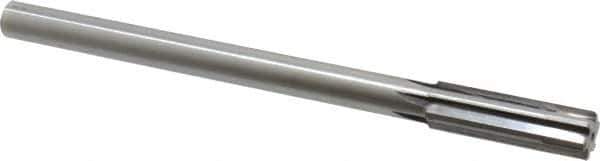 Made in USA - 0.675" Carbide-Tipped 6 Flute Chucking Reamer - Straight Flute, 9/16" Straight Shank, 2-1/4" Flute Length, 9" OAL - USA Tool & Supply