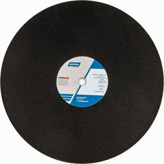 Norton - 20" Zirconia Alumina Cutoff Wheel - 5/32" Thick, 1" Arbor, 2,710 Max RPM, Use with Stationary Grinders - USA Tool & Supply