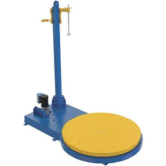 Vestil - 60 Inch Diameter, 8 to 12 Pallets per Hour, Semi Automatic, Medium Duty Stretch and Pallet Wrap Machine - 5,000 Lbs. Capacity, 3 to 12 RPM, 11 Inch High, 10 and 20 Inch Film Height - USA Tool & Supply