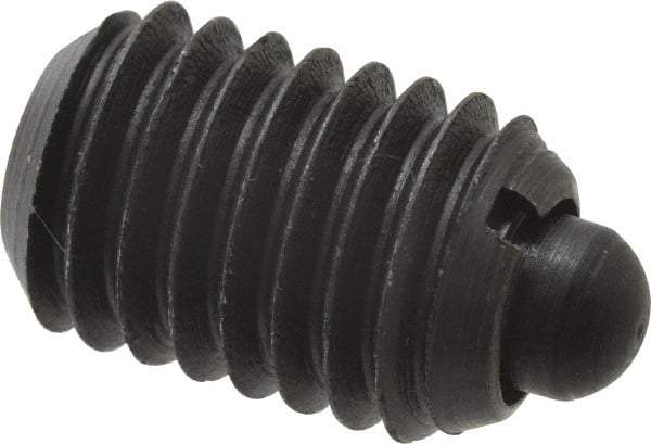 Gibraltar - 1/2-13, 3/4" Thread Length, 0.151" Plunger Projection, Steel Threaded Spring Plunger - 1/4" Max Plunger Diam, 0.75" Plunger Length, 5 Lb Init End Force, 28.5 Lb Final End Force - USA Tool & Supply