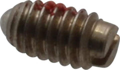 Gibraltar - 4-48, 0.062" Ball Diam, 3/16" Body Length, 0.02" Max Ball Reach, Threaded Ball Plunger - Steel Body, Steel Ball, 0.13 Lb Initial End Force, 0.5 Lb Final End Force, Locking Element - USA Tool & Supply